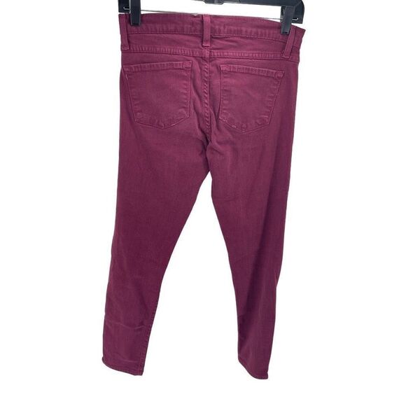 Flying Monkey Womens Skinny Pants Stretch Zip Hem Pockets Purple Size 27 - Picture 11 of 12